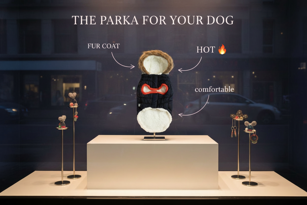 Dog Winter Sailor Parka - Navy