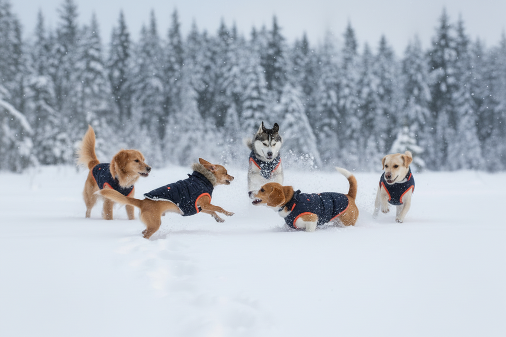 Dog Winter Sailor Parka - Navy
