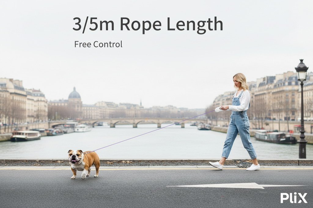 Automatic Retractable Lighting Dog Leash