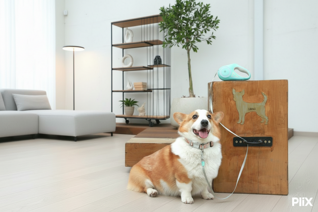 Automatic Retractable Lighting Dog Leash