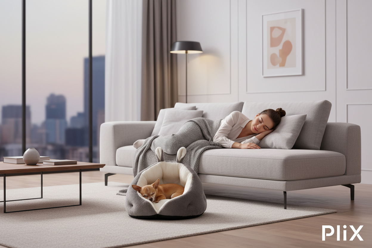 BUNNY EAR DESIGN PET BED